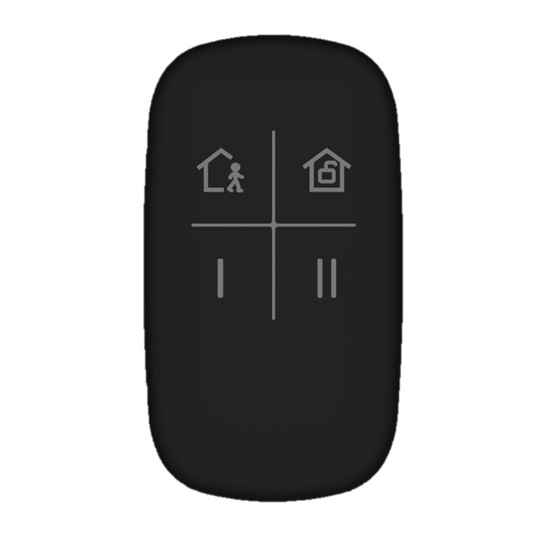 DS-PKF1-WE-B-BK.jpg Hikvision – Mando a Distancia Inalámbrico 868MHz AX-PRO Negro - Imagen 1