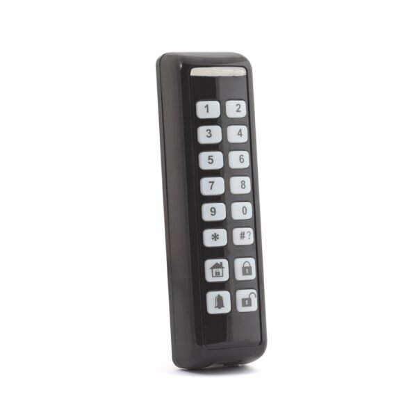 Teclado LED Slim vía radio bidireccional Grado 2 Exterior IP65. Con lector de llaves de proximidad 13,56MHz Risco