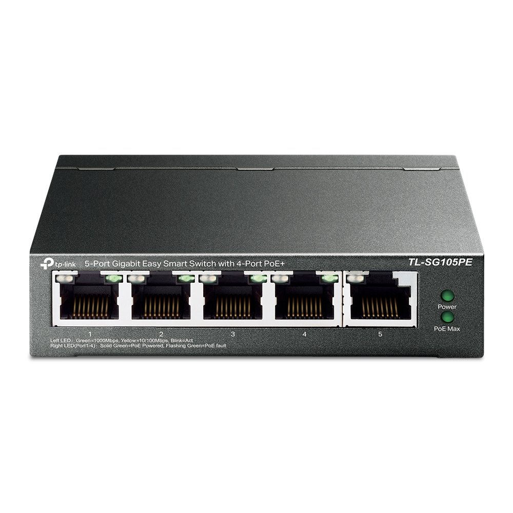 01_large_1598405520966t.jpg Switch Gigabit de 5 puertos y PoE+ Easy Smart No gestionable - Imagen 1