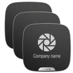Ajax Brandplate. Placa frontal personalizable para StreetSiren DoubleDeck. Color negro. Pack de 10ud