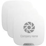 Ajax Brandplate. Placa frontal personalizable para StreetSiren DoubleDeck. Color blanco. Pack de 10ud