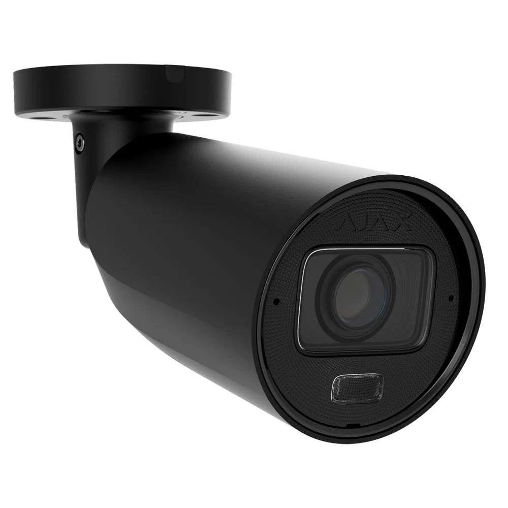 AJ-BULLETCAM-8-HLVF-B.webp Cámara IP Bullet 8 Megapíxel Ajax - 1/2.8" Progressive Scan CMOS - Lente varifocal motorizada 2.8~12 mm - IR 60 m | Luz blanca 40 m | PoE 802.3at/af - 120 dB TrueWDR | Detección de movimiento | IA - MicroSD hasta 256GB | Color Negro - Imagen 1