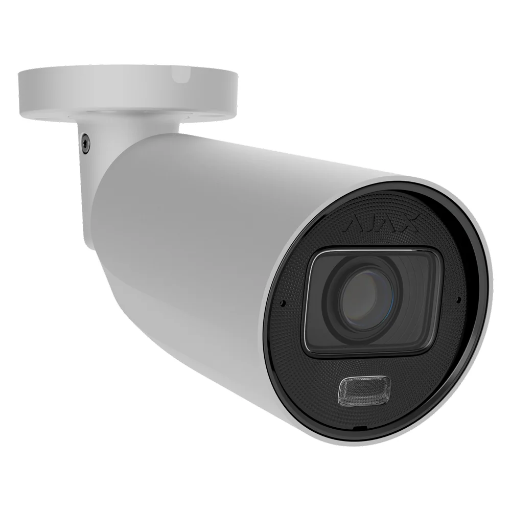 AJ-BULLETCAM-8-HLVF-W.webp Cámara IP Bullet 8 Megapíxel Ajax - 1/2.8" Progressive Scan CMOS - Lente varifocal motorizada 2.8~12 mm - IR 60 m | Luz blanca 40 m | PoE 802.3at/af - 120 dB TrueWDR | Detección de movimiento | IA - MicroSD hasta 256GB | Color Blanco - Imagen 1