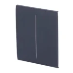 Ajax LightSwitch CenterButton 2-gang. Plusador Central Doble. Color Grafito