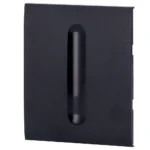 Ajax - LightSwitch CenterButton (Dimmer) Color negro. Panel táctil para interruptor de luz regulable - Compatible con AJ-LIGHTCORE-DIMMER - Retroiluminación LED