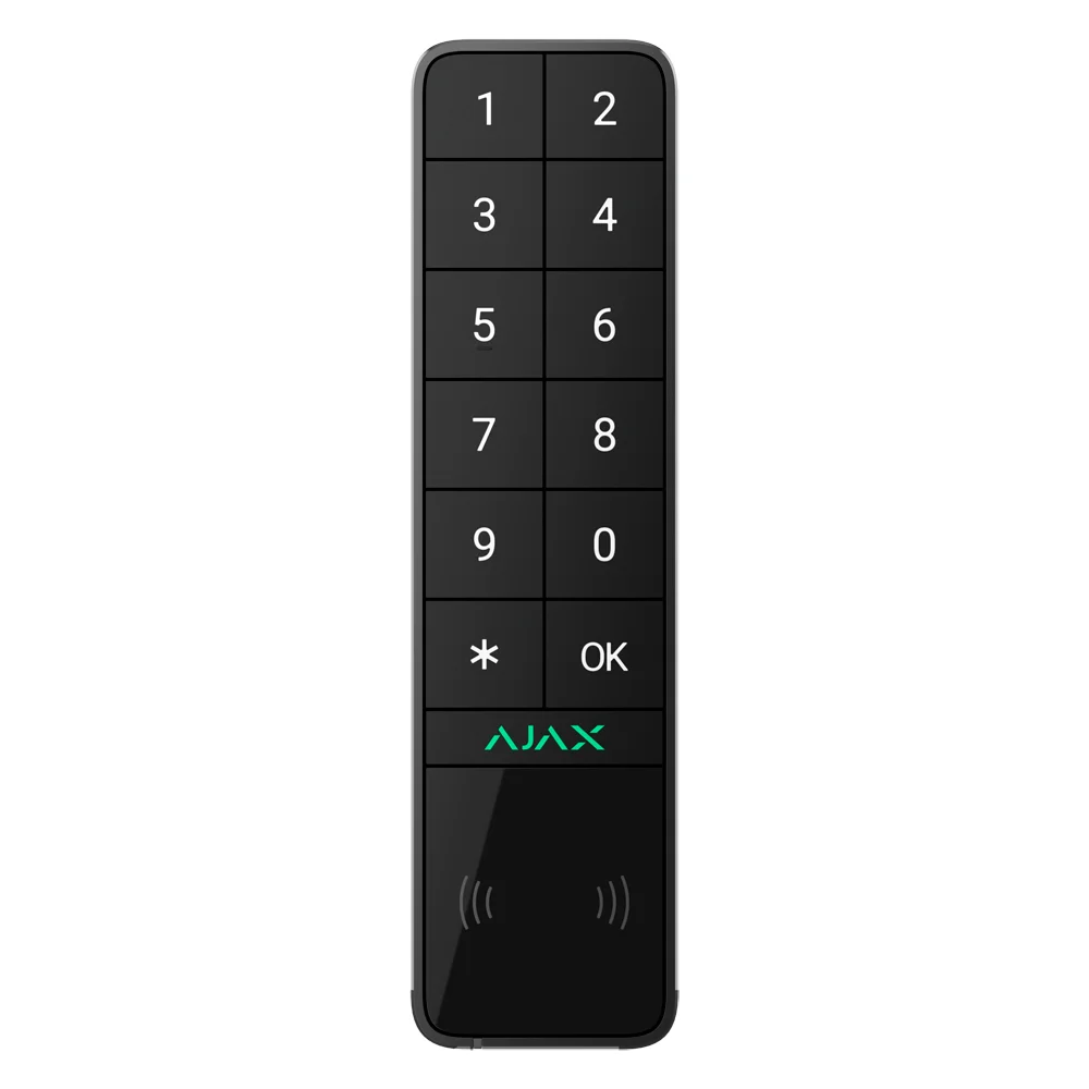 AJ-KEYPADOUTDOOR-B.webp Teclado para exterior IP66/IK08 con lector RFID - Armado/desarmado total o por grupos - Autenticación: códigos, lector RFID o Bluetooth - Indicación sonora y LED - Imagen 1