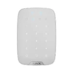 Ajax KeyPad Plus. Teclado táctil con lector inalámbrico. Color blanco