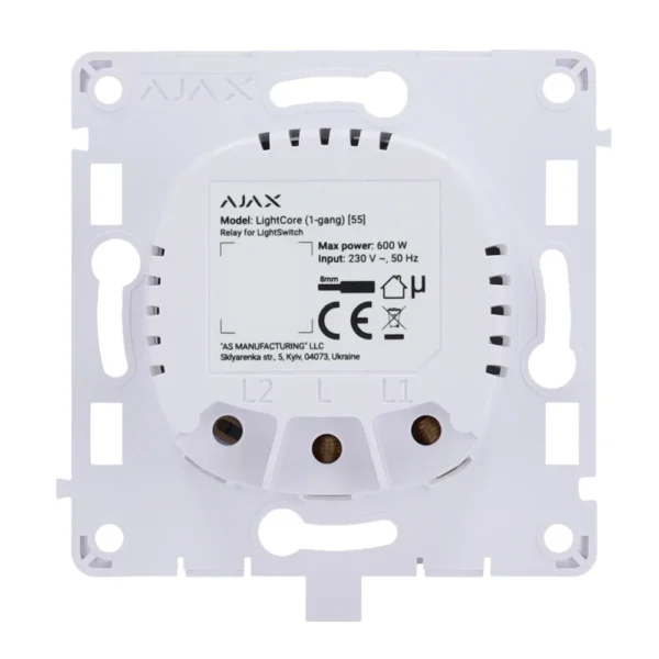 Ajax LightSwitch LightCore 1-gang. Interruptor Simple
