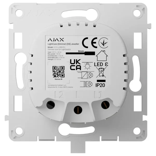 Ajax LightSwitch LightCore (Dimmer). Relé interruptor de luz inteligente regulable