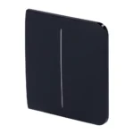 Ajax LightSwitch SideButton 2-gang. Pulsador Lateral Doble. Color Negro