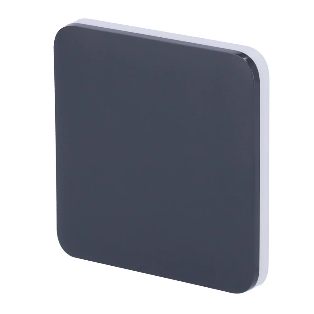 AJ-SOLOBUTTON-1G2W-GRA.webp Ajax LightSwitch SoloButton 1-gang/2-way. Pulsador Simple. Color Grafito - Imagen 1