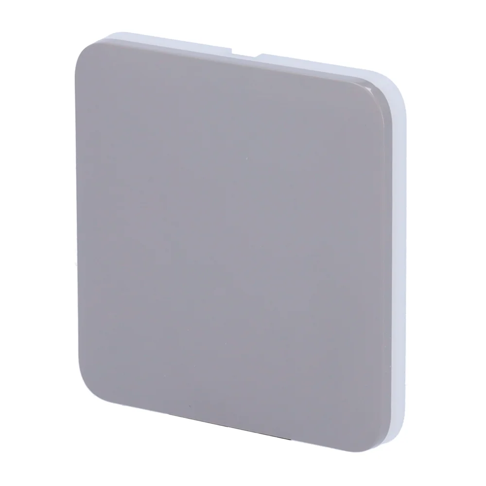 AJ-SOLOBUTTON-1G2W-GRE.webp Ajax LightSwitch SoloButton 1-gang/2-way. Pulsador Simple. Color Gris - Imagen 1