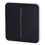 Ajax LightSwitch SoloButton 2-gang. Pulsador Doble. Color Negro