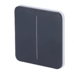 Ajax LightSwitch SoloButton 2-gang. Pulsador Doble. Color Grafito