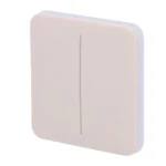 Ajax LightSwitch SoloButton 2-gang. Pulsador Doble. Color Marfil