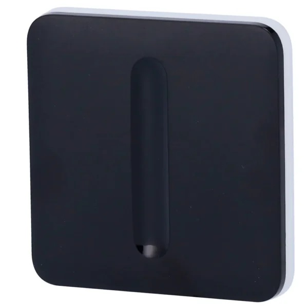Ajax LightSwitch SoloButton (Dimmer) Negro - Panel táctil para interruptor de luz regulable - Retroiluminación LED
