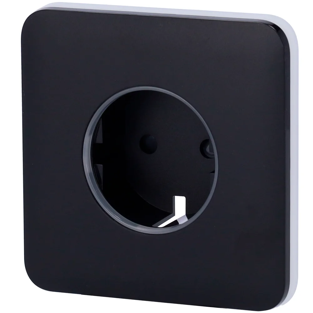 AJ-SOLOCOVER-B.webp Ajax SoloCover. Tapa para base de enchufe. Color negro - Imagen 1