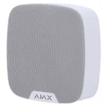 Módulo de voz inalámbrico - Inalámbrico 868 MHz Jeweller - Presión sonora máxima 103 dB - Alimentación 4 pilas CR123A 3.0 V - Optimización de voz con IA - Soporte con tornillo de fijación