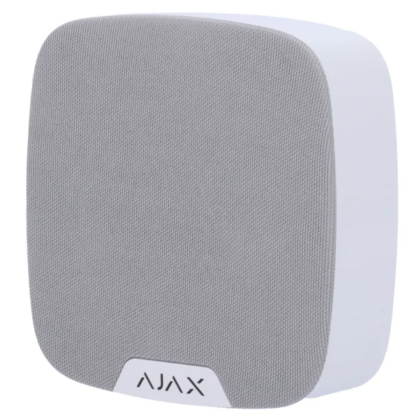 Módulo de voz inalámbrico - Inalámbrico 868 MHz Jeweller - Presión sonora máxima 103 dB - Alimentación 4 pilas CR123A 3.0 V - Optimización de voz con IA - Soporte con tornillo de fijación