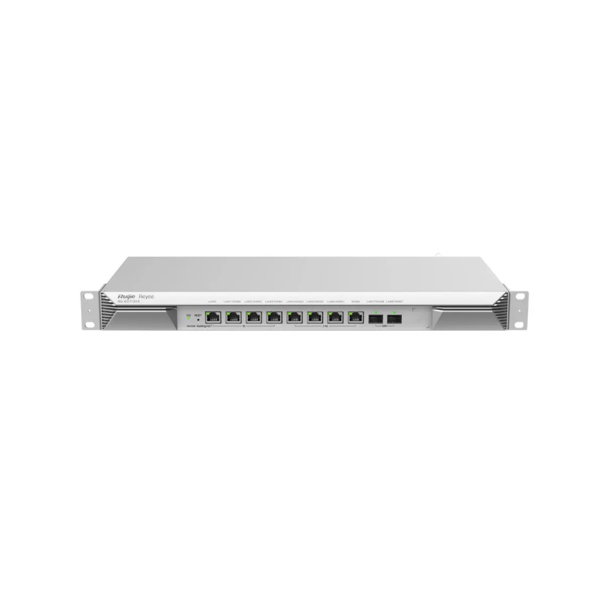 RG-EG710XSN1.webp Reyee Router Cloud - 8 Puertos RJ45 + 2 SFP+ 10Gigabit - hasta 7 WAN para failover o balanceo - 3000 Mbps de ancho de banda - Imagen 1