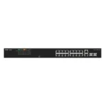Reyee Switch PoE Sobremesa - Carcasa Metal - Enracable - 16 Puertos RJ45 10/100 Mbps + 2 Uplink Gigabit - 16 Puertos PoE+ 802.3af/at | Potencia total 120W - Plug and Play - Tecnología ahorro de energía