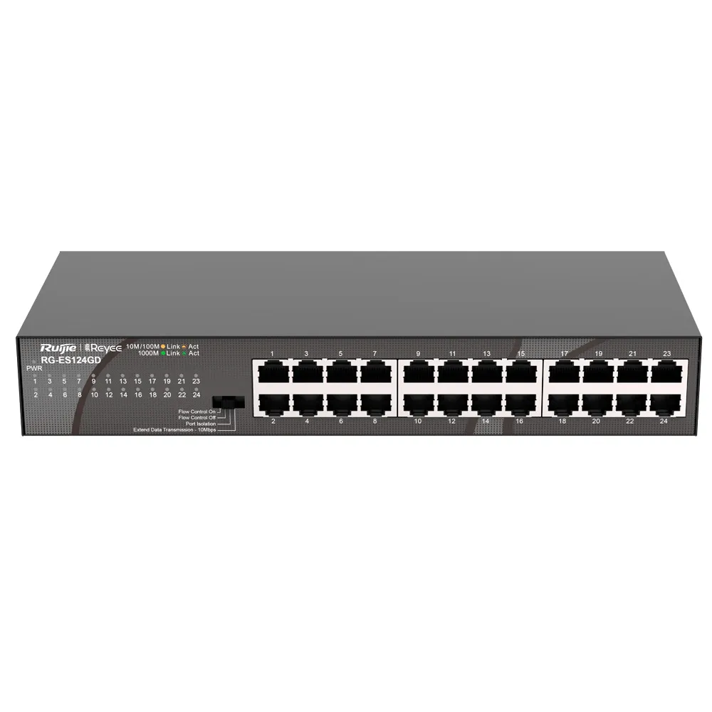 RG-ES124GDN1.webp Reyee Switch - 24 puertos RJ45 1Gbps - Imagen 1