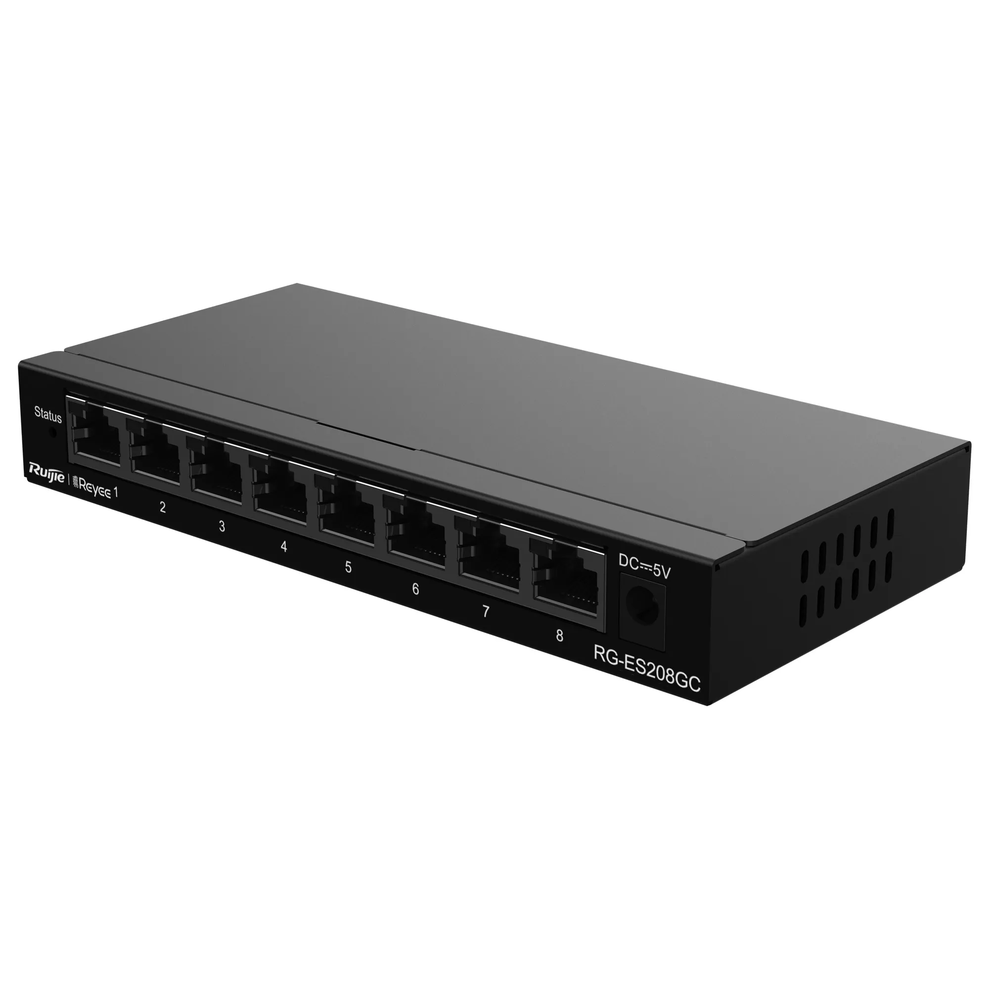 RG-ES208GCN1.webp Reyee Switch Cloud - 8 puertos RJ45 Gigabit - Velocidad de puertos 10/100/1000 Mbps - Imagen 1