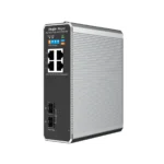 Reyee Switch Industrial PoE Cloud Capa 2 - 4 puertos RJ45 Gigabit + 2 puertos SFP - 3 PoE+ + 1 Puertos Hi-PoE - Montaje en carril DIN