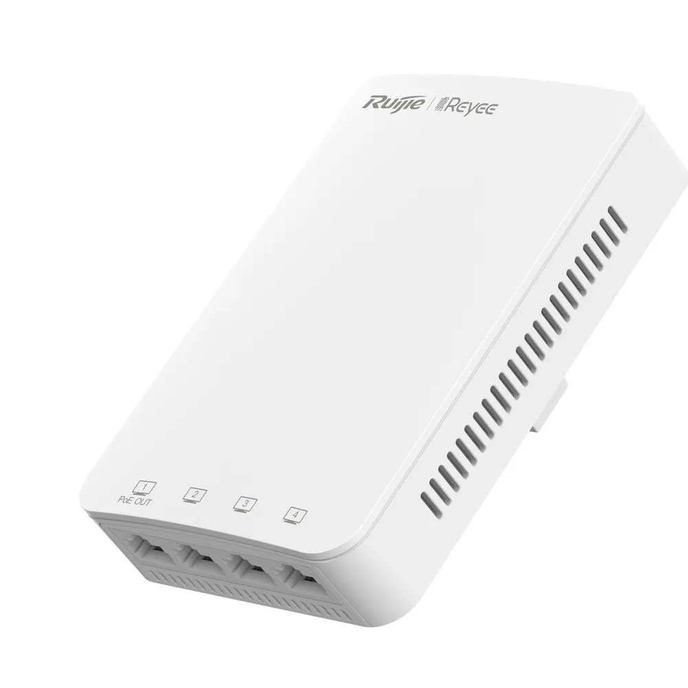 RG-RAP1200PN1.webp Reyee - AP de Pared Omnidireccional Wi-Fi 5 - AC 1267 Mbps - 4x Puertos RJ45 - Imagen 1