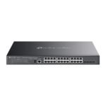 Switch Gestionable Omada L3 Stackable 24 puertos Gigabit PoE++ y 4 slots 10G SFP+