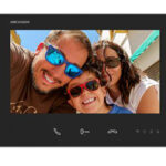 Monitor interior para videoportero 2 hilos HD con auricular de mano Wifi Color Negro