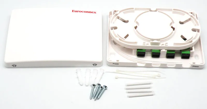 5003F1-1.webp Caja Term FO, 4Sal + 4Con SC/SC Hembra - Imagen 1